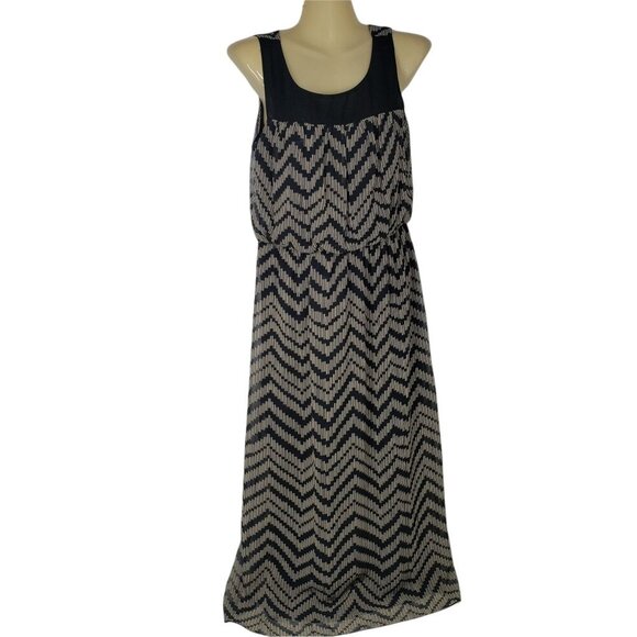 ENFOCUS Sleeveless Dress Women's Size 8 Petite Chevron Pattern - Picture 6 of 6